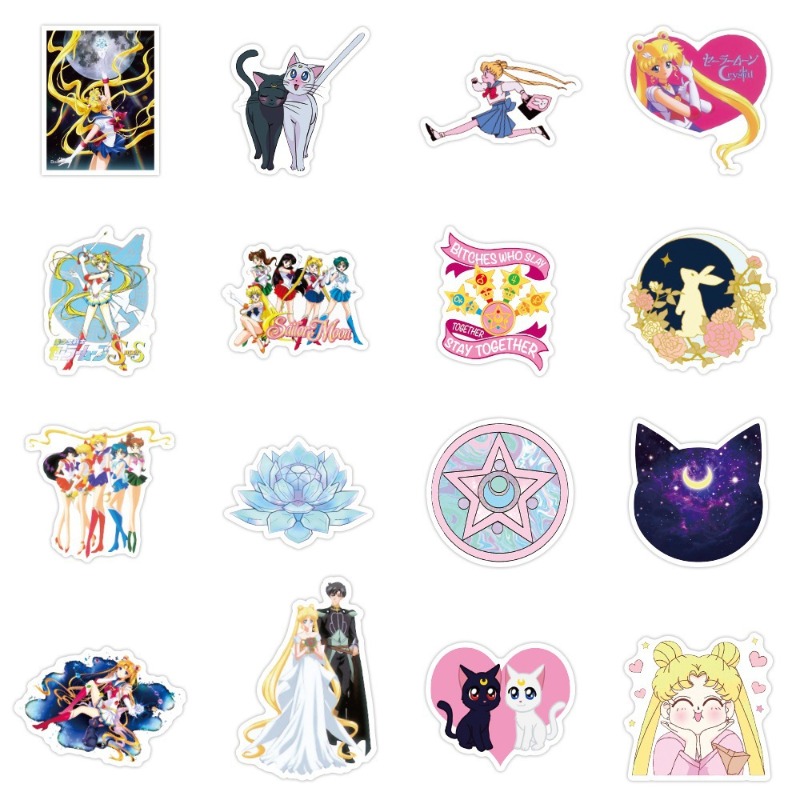 Sailor Moon stickers cartoon c - Memo Pad Sticky recension och pris
