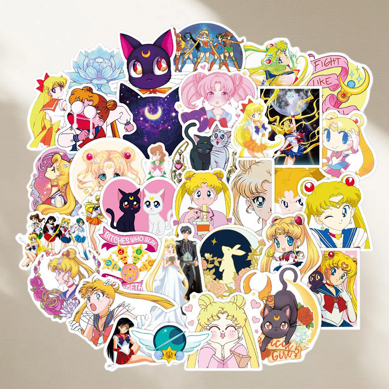 Sailor Moon stickers cartoon c - Memo Pad Sticky recension och pris