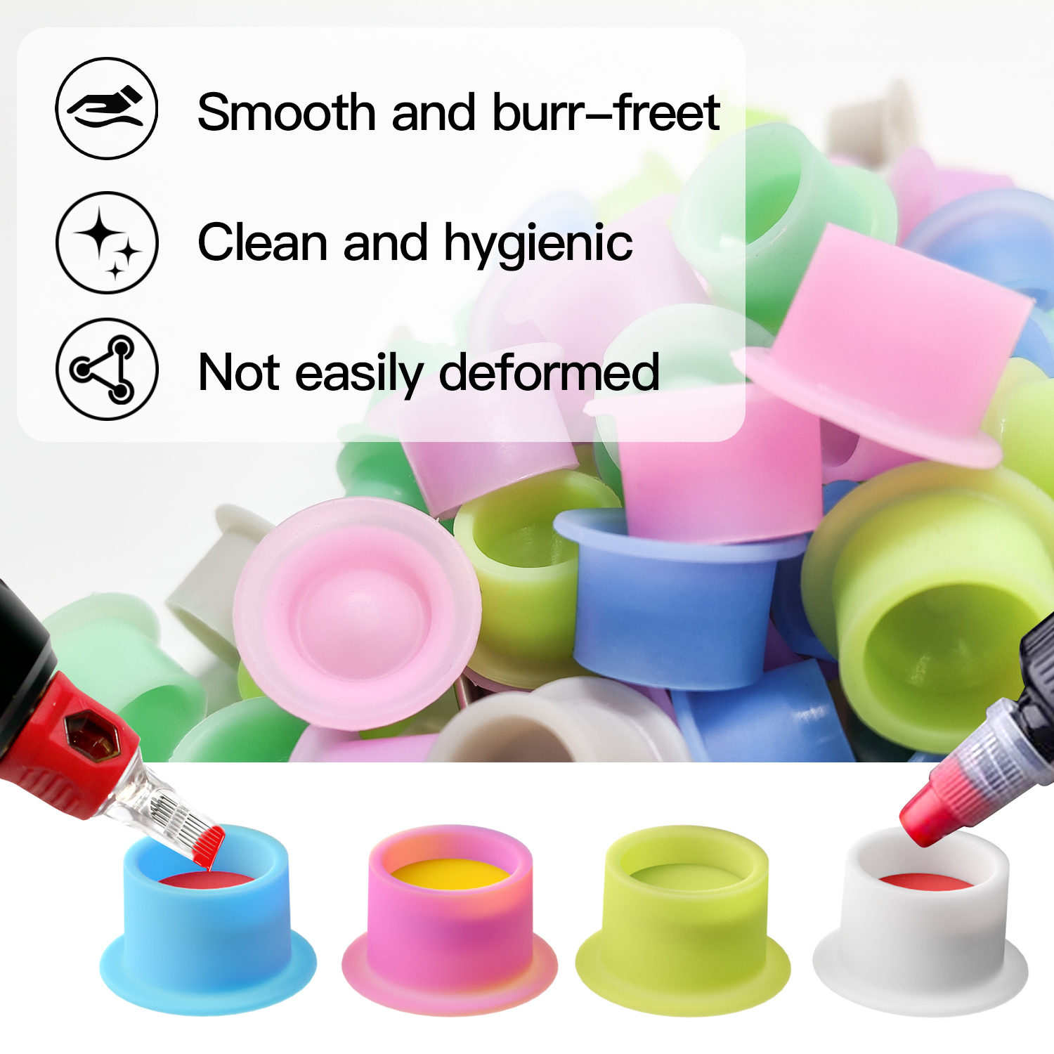 100Pcs Disposable Canned Silic - Calligraphy Ink Bottle recension och pris