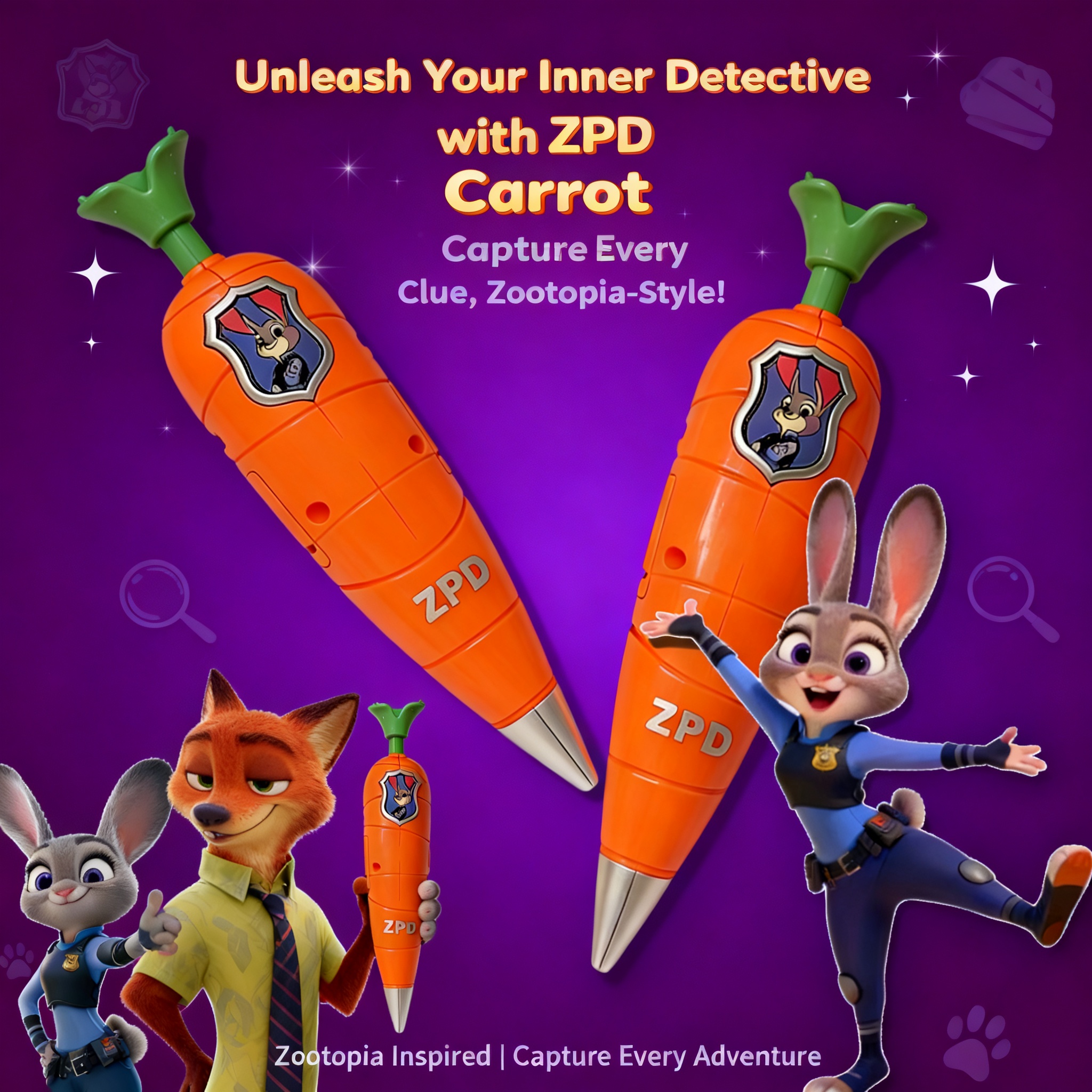 Zootopia 2 Judy Nick Style Car - Stationery Supplier recension och pris