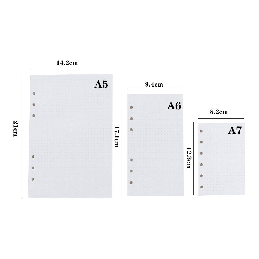 45 Sheets A5 A6 A7 Refill Spir - Notebook Dotted A5 recension och pris