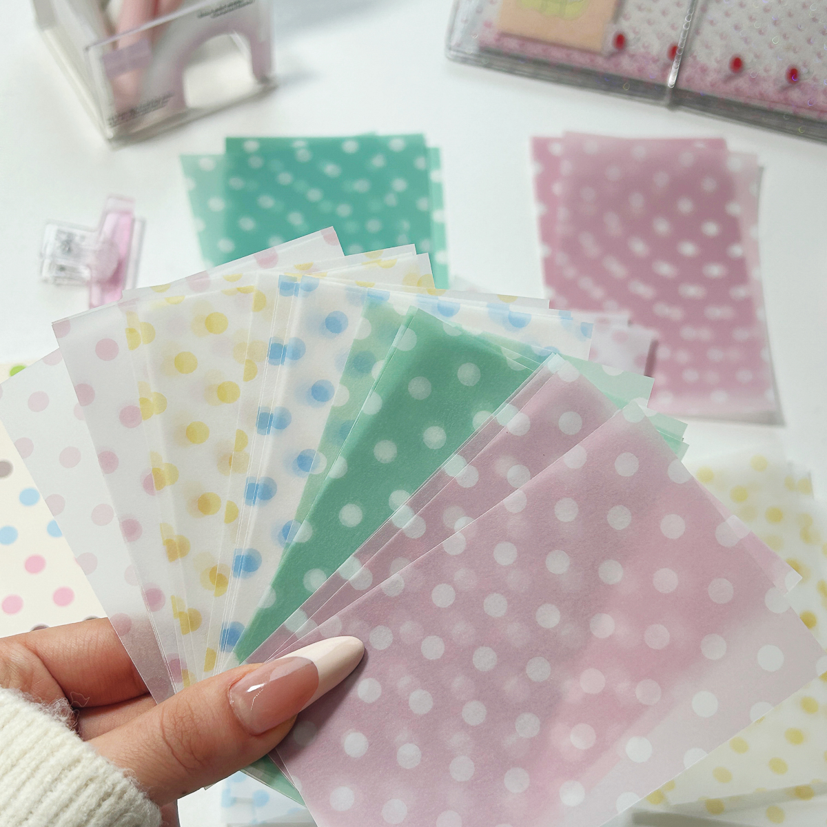 WAKAWAKA Polka Dot Memo Pad Tr - Graph Paper Pad recension och pris