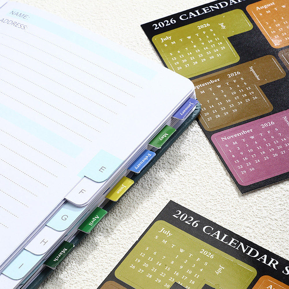 5 Sets 2026 Yearly Calendar St - Index Tab Divider recension och pris