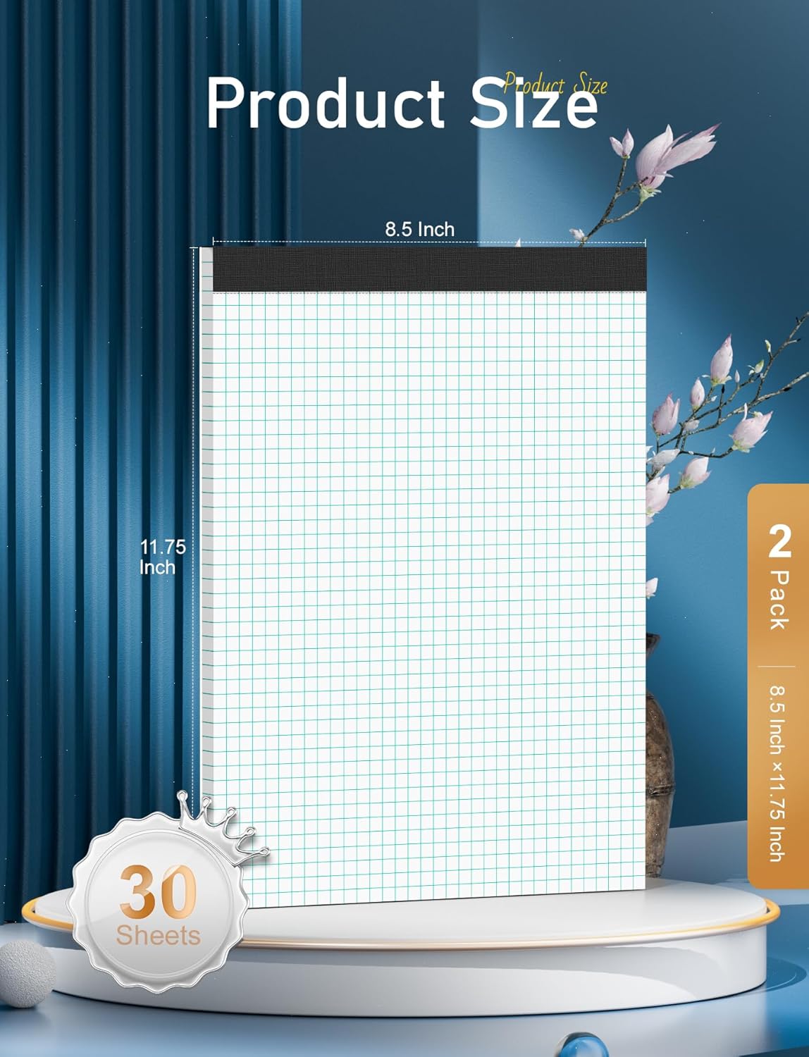 Graph Paper Pad 8.5 x 11, 2 Pa - Graph Paper Pad recension och pris