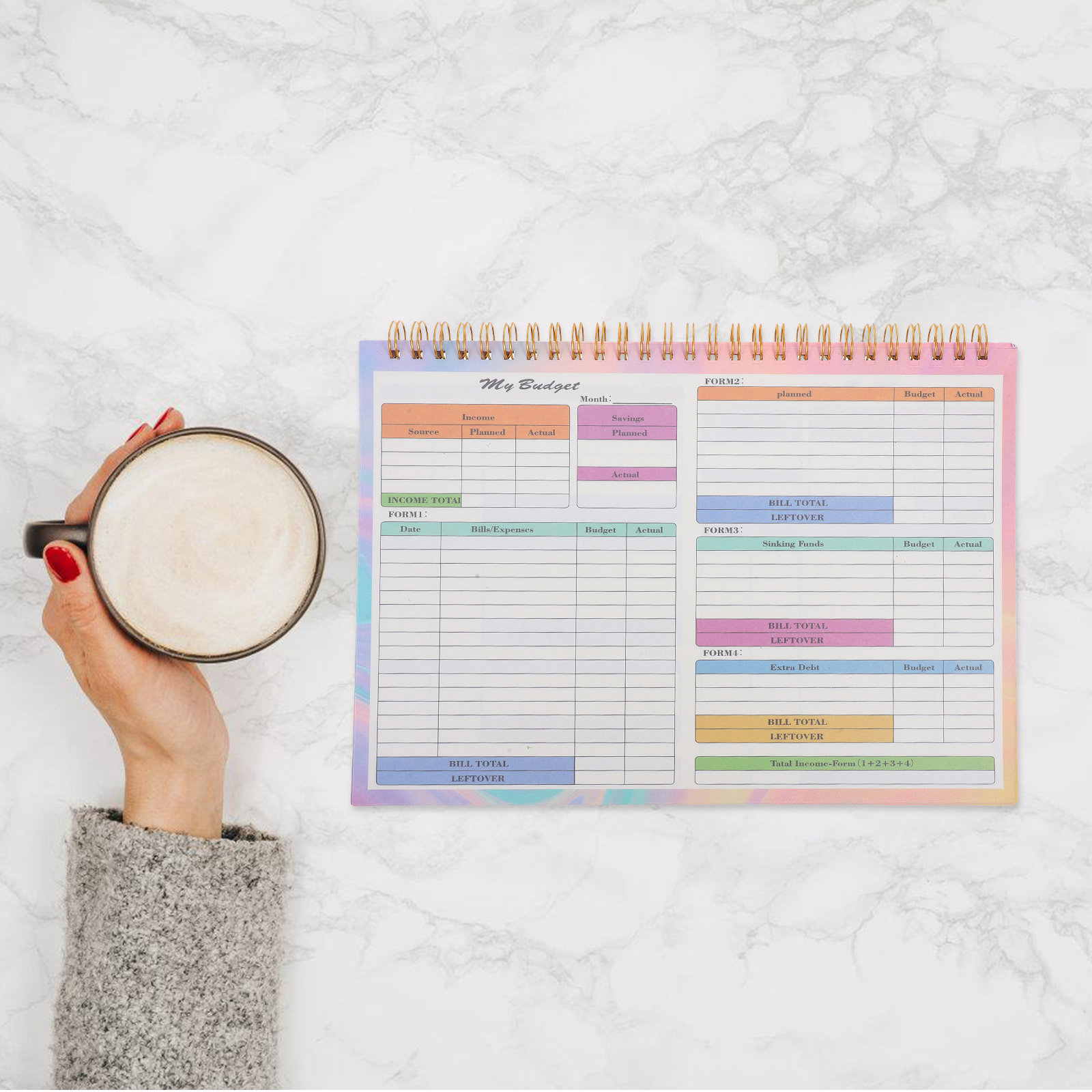 B5 Accounting Ledger Book Dail - Planner Weekly Budget recension och pris