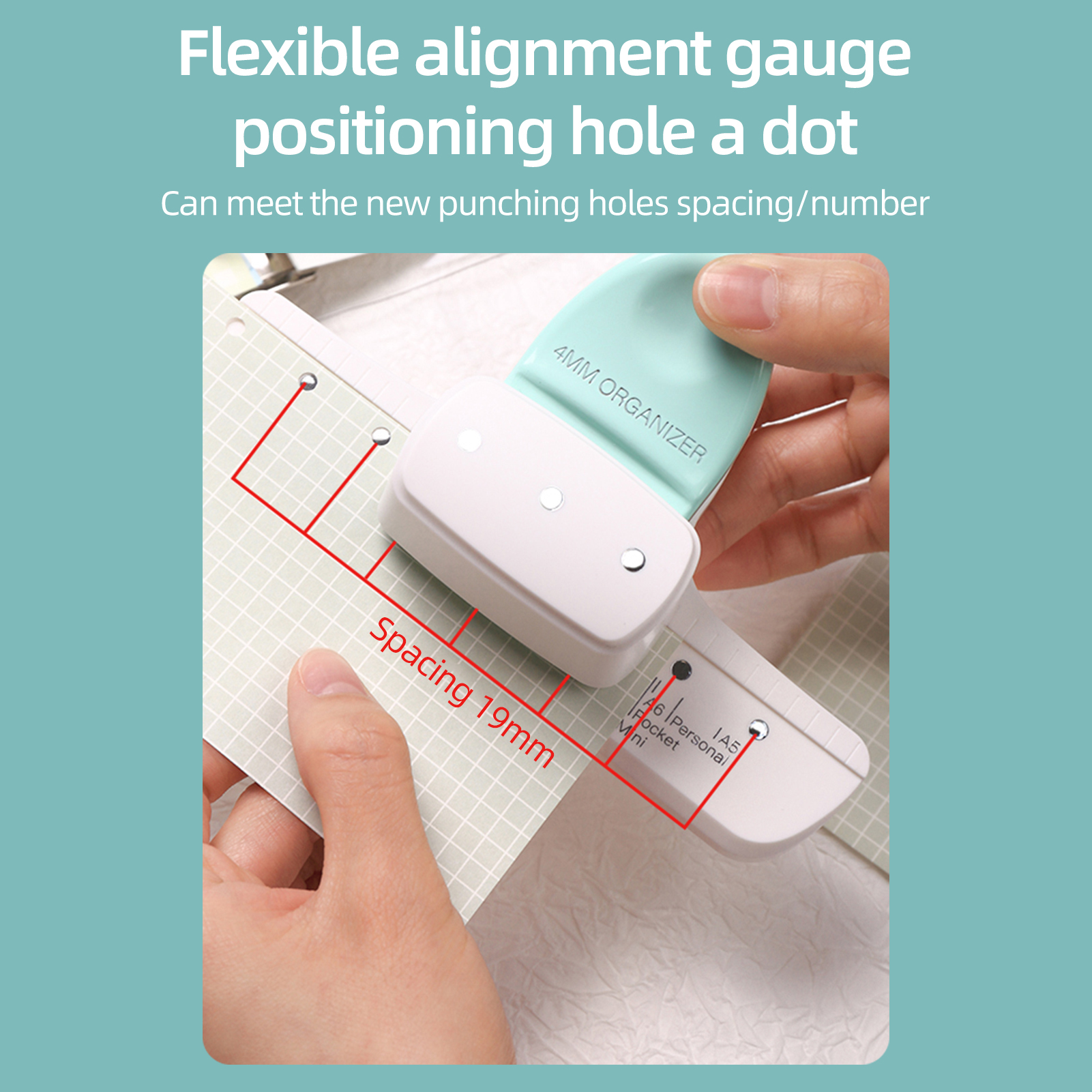 New 4mm Hole Puncher Daily Pla - Paper Punch 3 Hole recension och pris