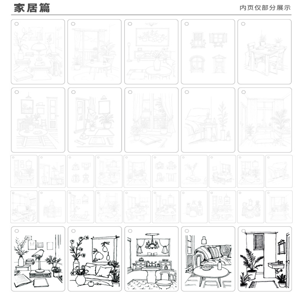Coloring Book Portable Loose L - Art Sketchbook Ring recension och pris