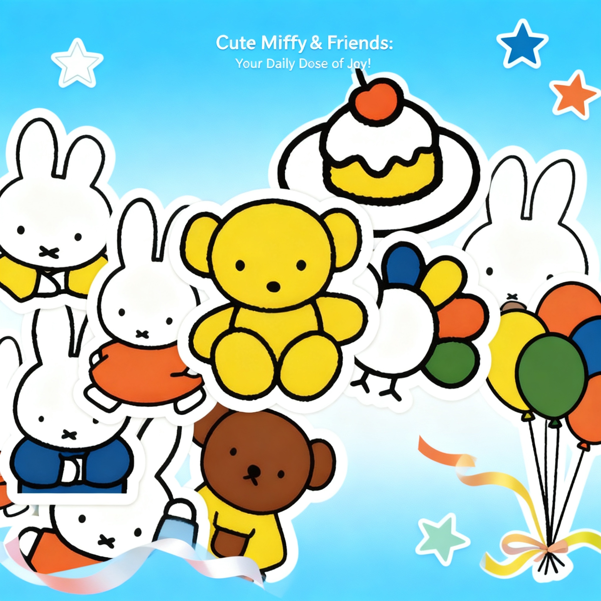 Cute Miffy Stickers Cartoon Ra - Memo Pad Sticky recension och pris