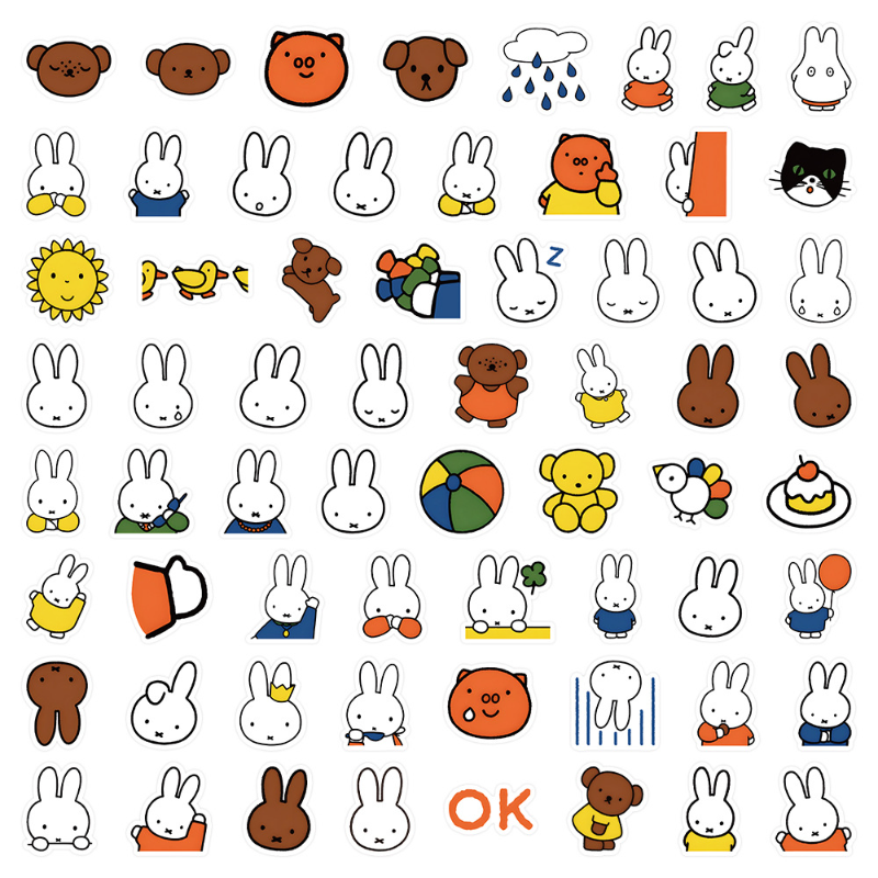 Cute Miffy Stickers Cartoon Ra - Memo Pad Sticky recension och pris