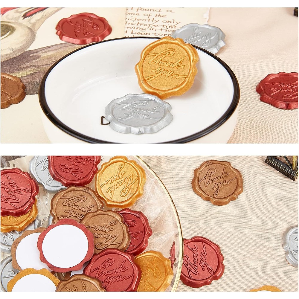 Adhesive Wax Seal Stickers 25P - Wax Seal Stamp Kit recension och pris