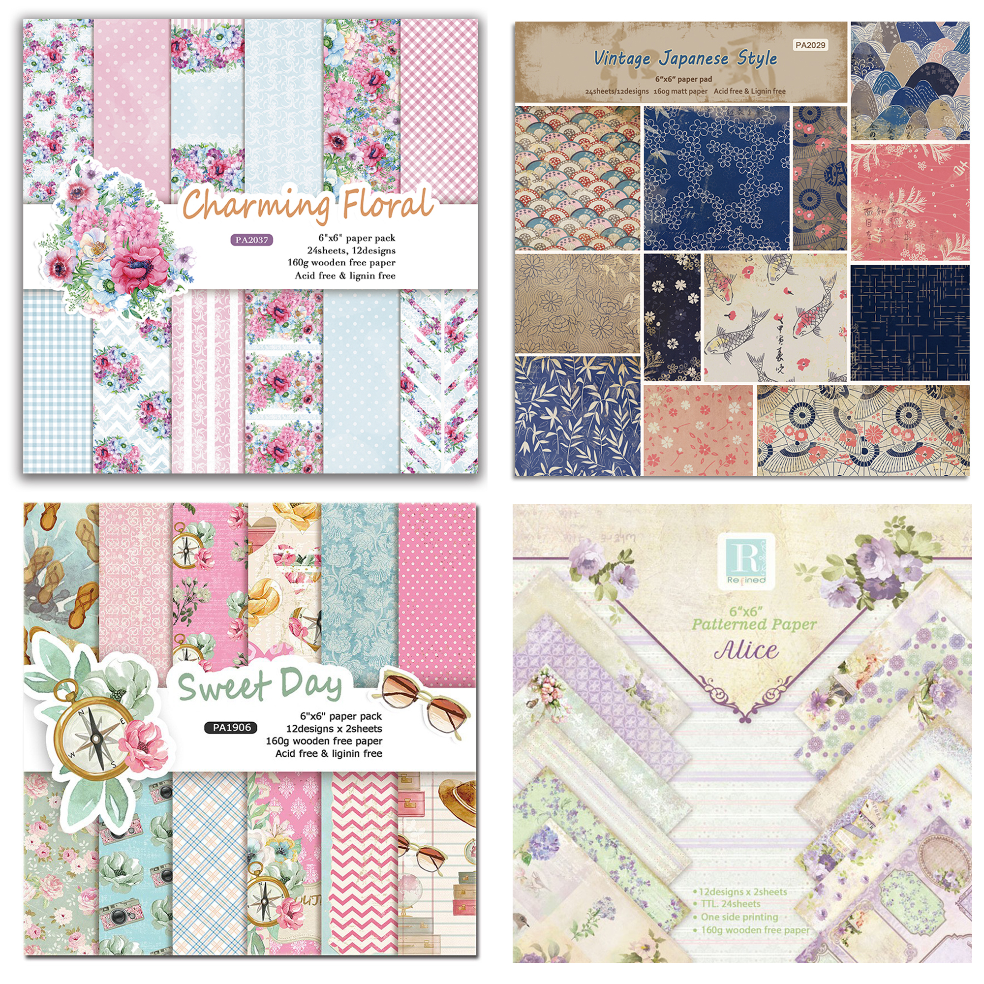 Alinacutle Junkjournal Flower  - Graph Paper Pad recension och pris